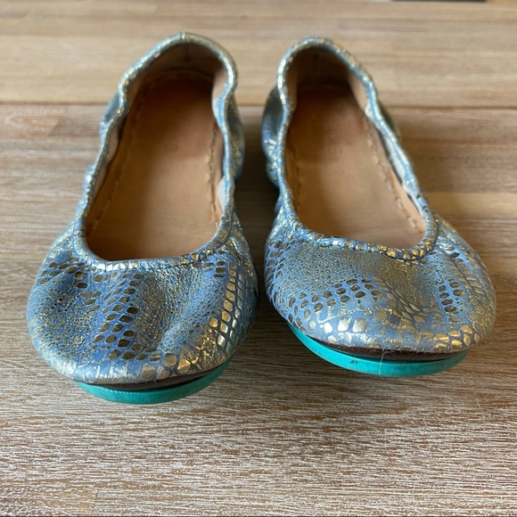 Tieks Paradise Blue Size 9 Ballet Flats - Picture 2 of 8